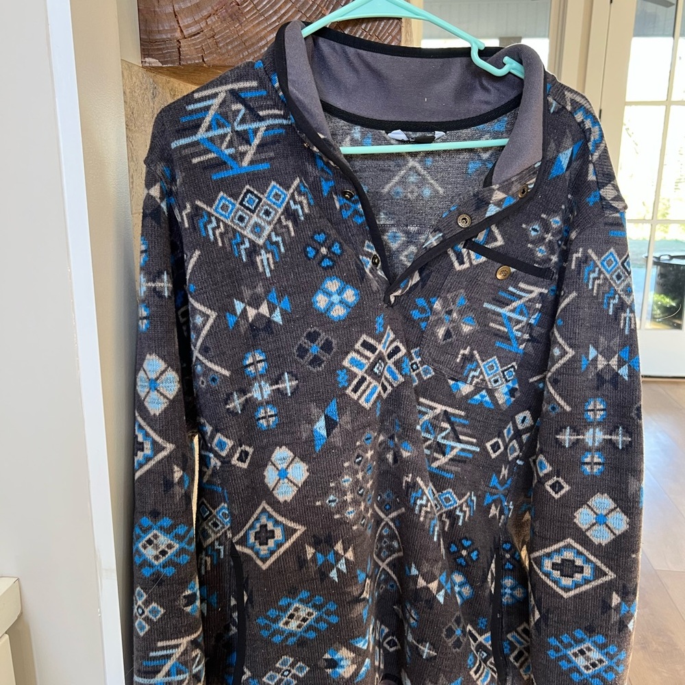 Geometric Patterned Pullover - image 1